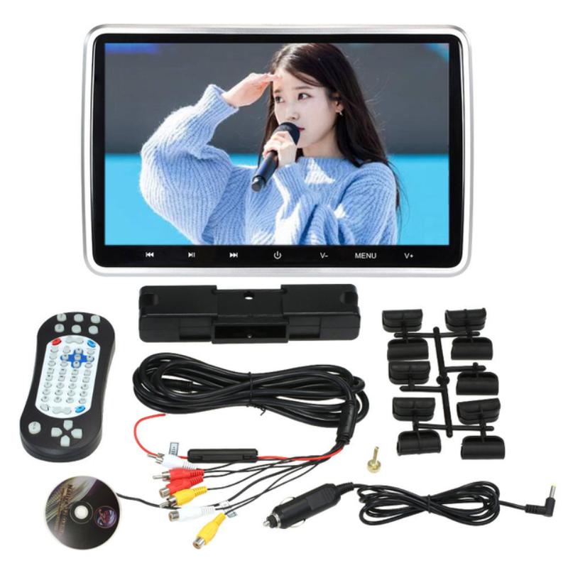10,1-дюймовый монитор в подголовнике автомобиля, DVD-видеоплеер