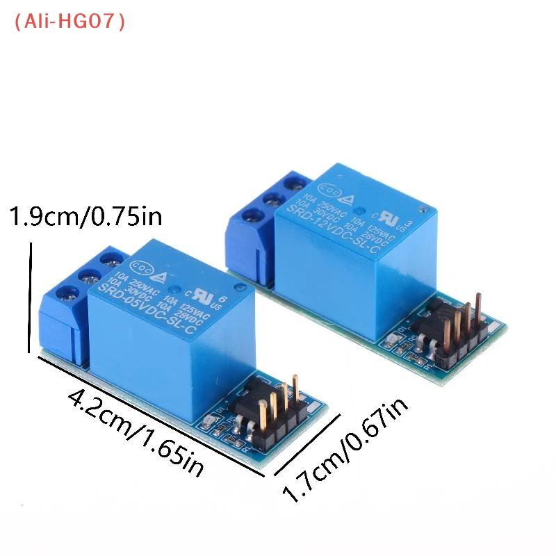 New 1 Channel Relay Module With Optocoupler Isolation 5V/12V Level Trigger Relay Board For Microcontroller Regulation