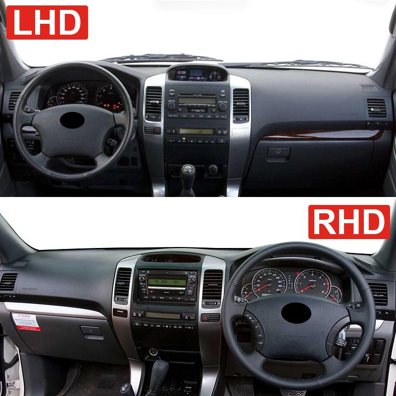 Для Toyota Land Cruiser Prado 120 J120 2003-2006 2007 2008 2009 крышка приборной панели автомобиля, избегайте света, коврики, анти-УФ-ковры, нескользящий коврик