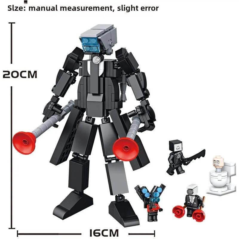 Skibidi Туалетные блоки Модель Titan Tvman Speakerman 4.0 Дрель Человек Часы Человек Кирпичи Сборка Игрушки для детей Взрослые Подарок