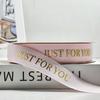2.5cm Hot-Stamped Ribbed Ribbon for Gift Packaging & Decoration