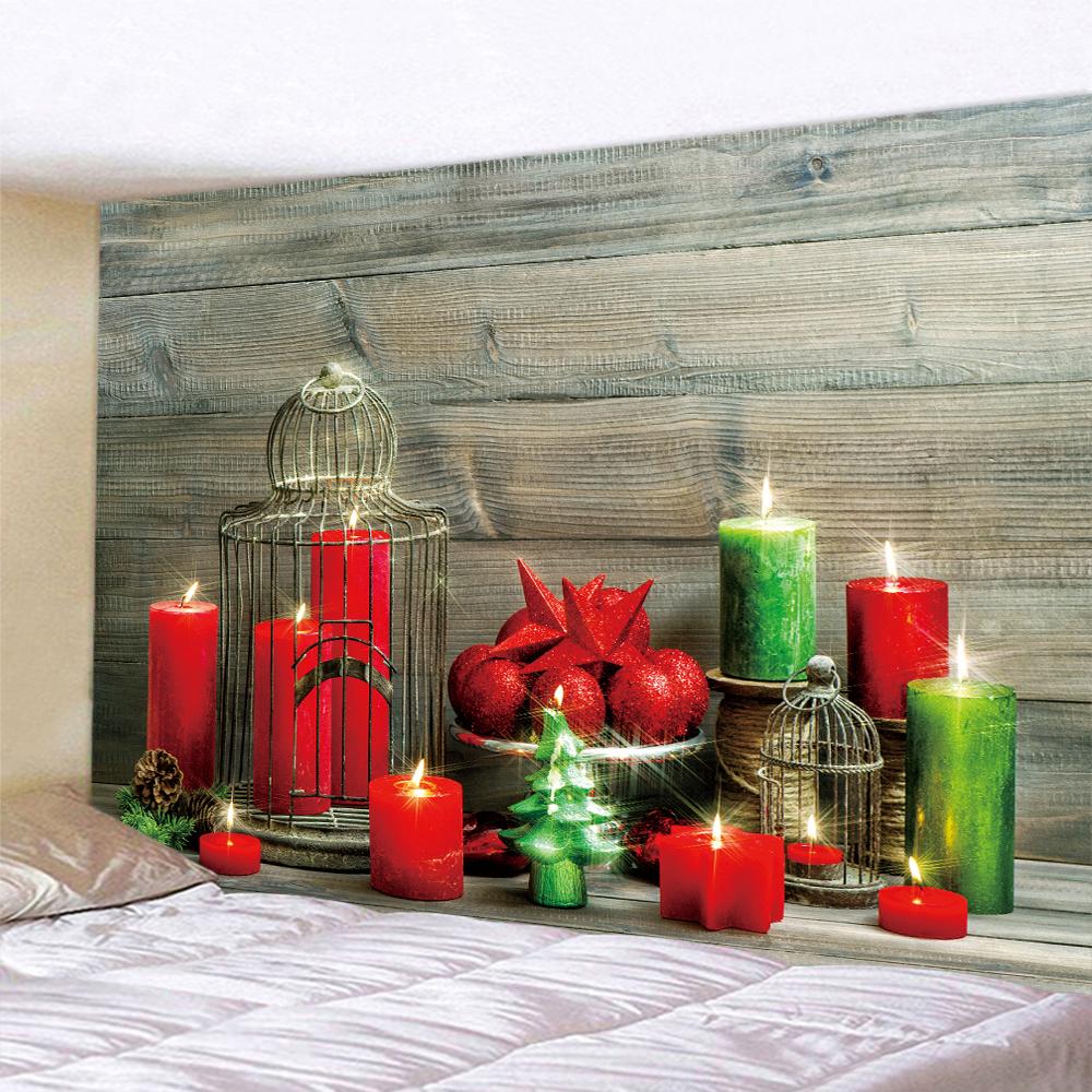 Рождественский гобелен с фэнтезийной сценой, домашний декор, гобелен, рождественская елка, богемный гобелен с рождественской елкой