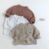 Korean-Style Children's Vertical Stripe Shirt: Trendy Casual T-Shirt for Boys and Girls 2025, Small To Medium Kids