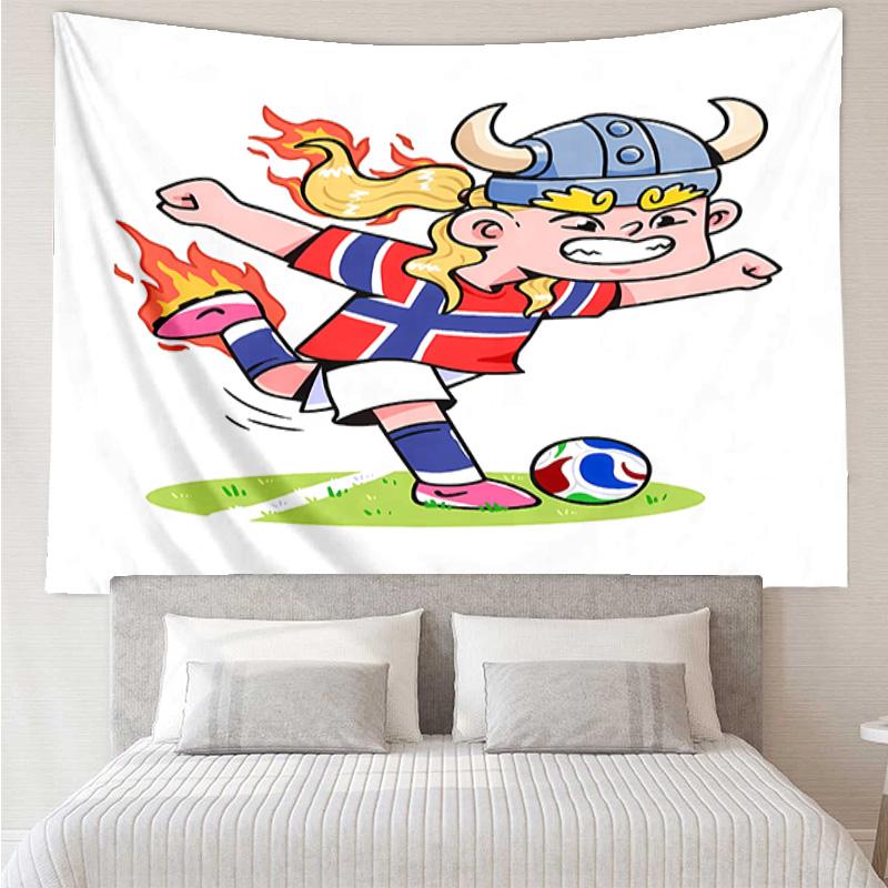 Haaland Tapestry for Bedroom Aesthetic Classroom Tapestries Wall Hanging for Living Room Dorm Office,Ideal Creative Gift