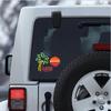 1 праздничная наклейка на машину, разработанная с концепцией отпуска, подходит для всех аксессуаров для украшения автомобиля