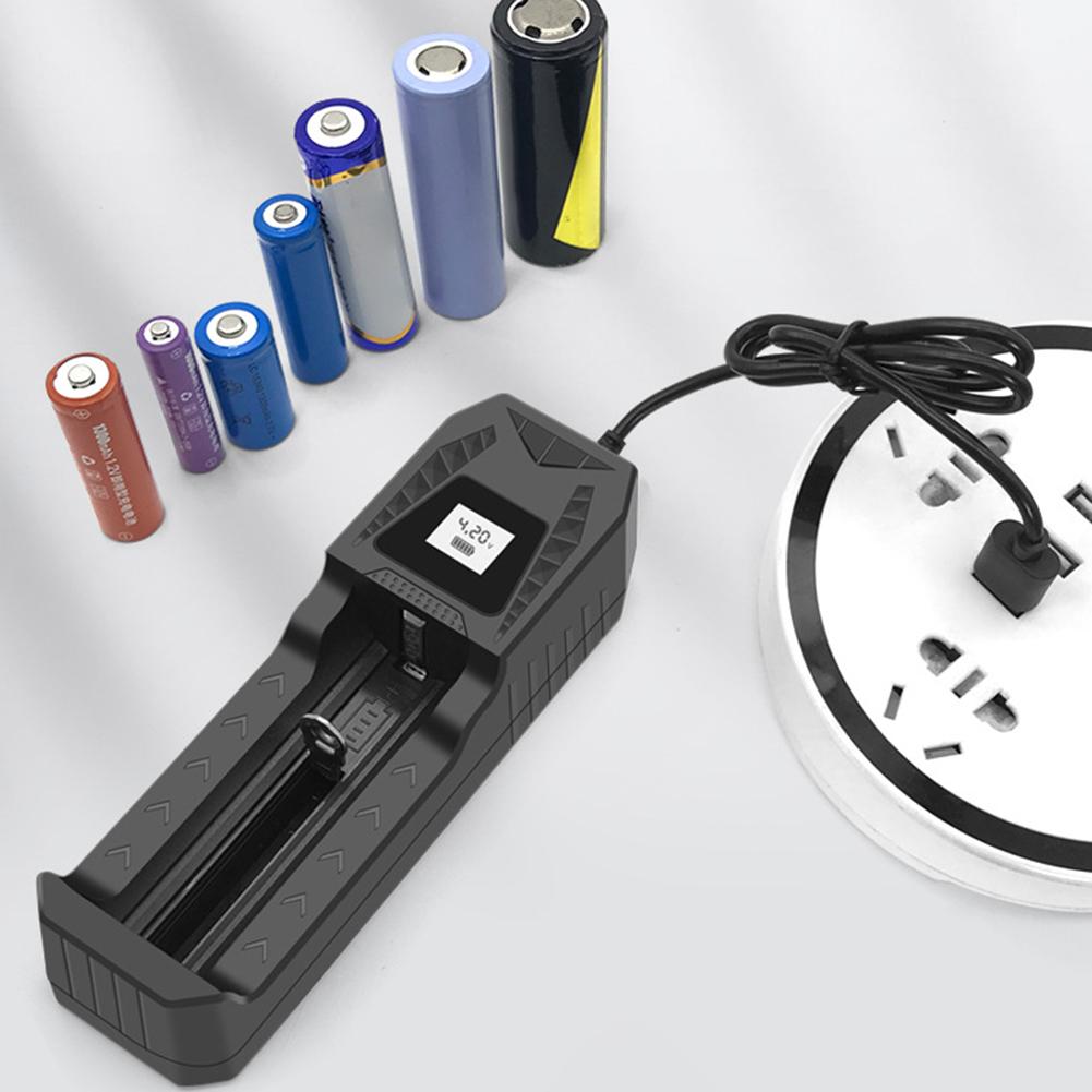 1/2/4 слота интеллектуальное зарядное устройство для аккумуляторов с ЖК-дисплеем USB-вход 18650 литий-ионное зарядное устройство для литий-ионных аккумуляторов 18650 4.2V
