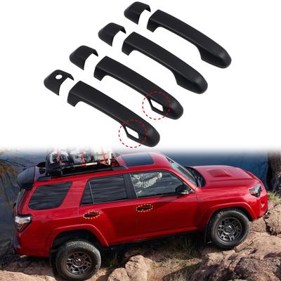 Автомобильные аксессуары для Toyota 4Runner 2010-АБС-пластик, матовый черный, накладка на внешние боковые дверные ручки