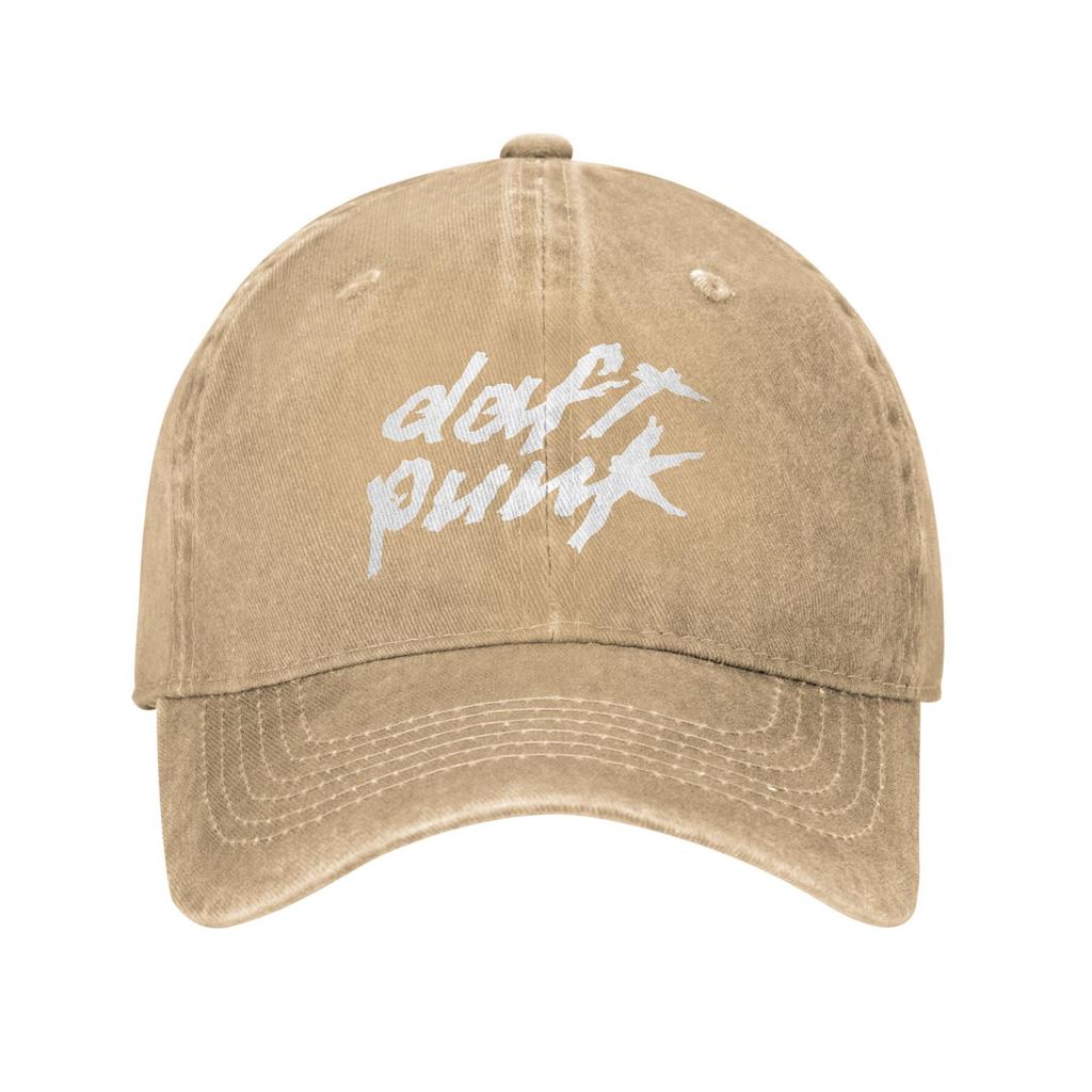 Daft Punk White Script Casual Baseball Cap Outdoor Sport Trucker Hat Summer High Quality UnisexTeens Streetwear Baseball Caps