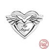 925 Silver Animal Character Love Series Clip Beads Pendant Fit Original  Charm Accessories Bracelet for Women DIY Jewelry