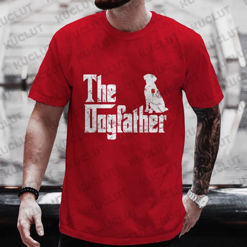 Casual T-Shirt for Men Funny The Dog Father Golden Retriever Godfather Oversized Mens T-Shirt Funny Fashion Summer Clothes