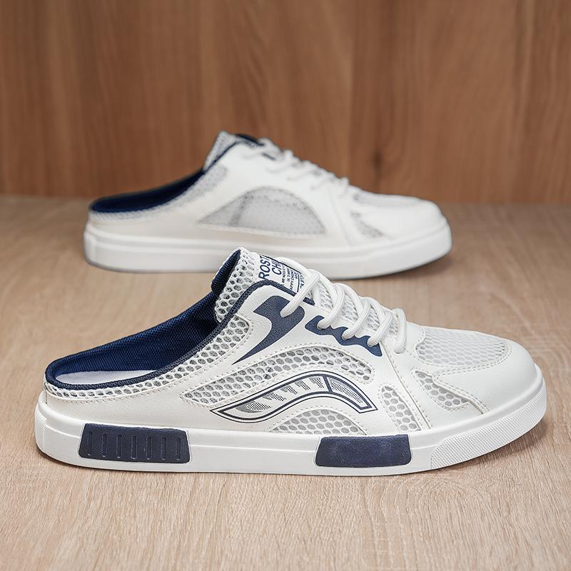 Мужские спортивные сандалии Летние мюли с открытой спиной Повседневные сандалии Кроссовки Сабо Школьные тапочки Большие размеры