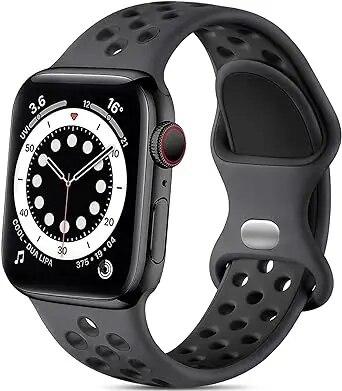 Силиконовый ремешок для Apple Watch Band Ultra2 49 мм Серии 9 8 7 41 мм 45 мм 38 мм 42 мм Спортивный браслет iWatch 7 6 SE 5 4 3 44 мм 40 мм
