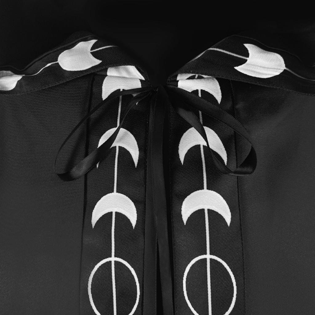 Женский плащ с капюшоном, однотонный плащ с атмосферой, костюм для косплея, куртка