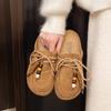 Kangaroo Bread~ Inner Height Increase Platform Casual Boken Slippers Women's 2025 Autumn New Kangaroo Shoes One Pedal