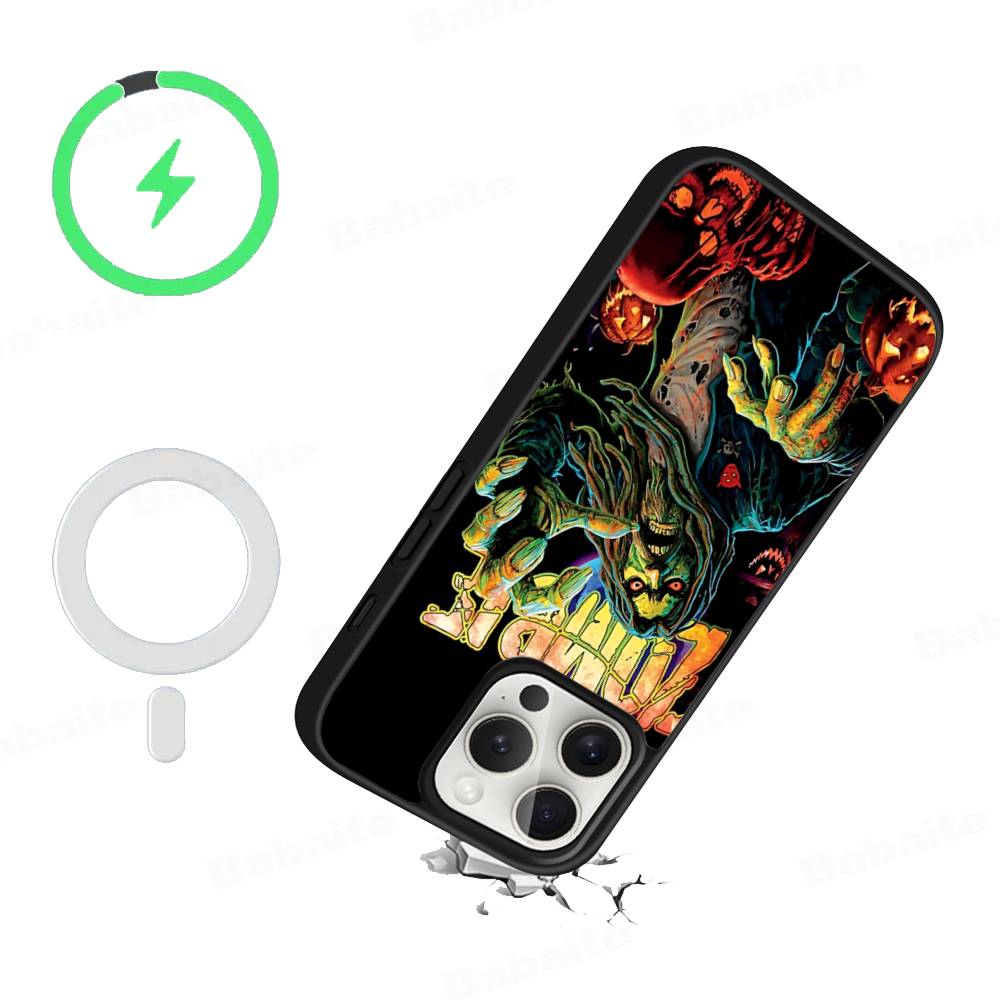 R-Rob Singer Z-Zombie Heavy Metal Band For Magsafe Magnetic Case For IPhone 17 Air 16 15 14 13 Pro Max Plus Wireless Charging