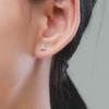 Modian 100% Серебро 925 Простые Круглые Блестящие Прозрачные Цирконы Маленькие Гвоздики Серьги Для Женщин Свадебные Украшения Подарок Brincos
