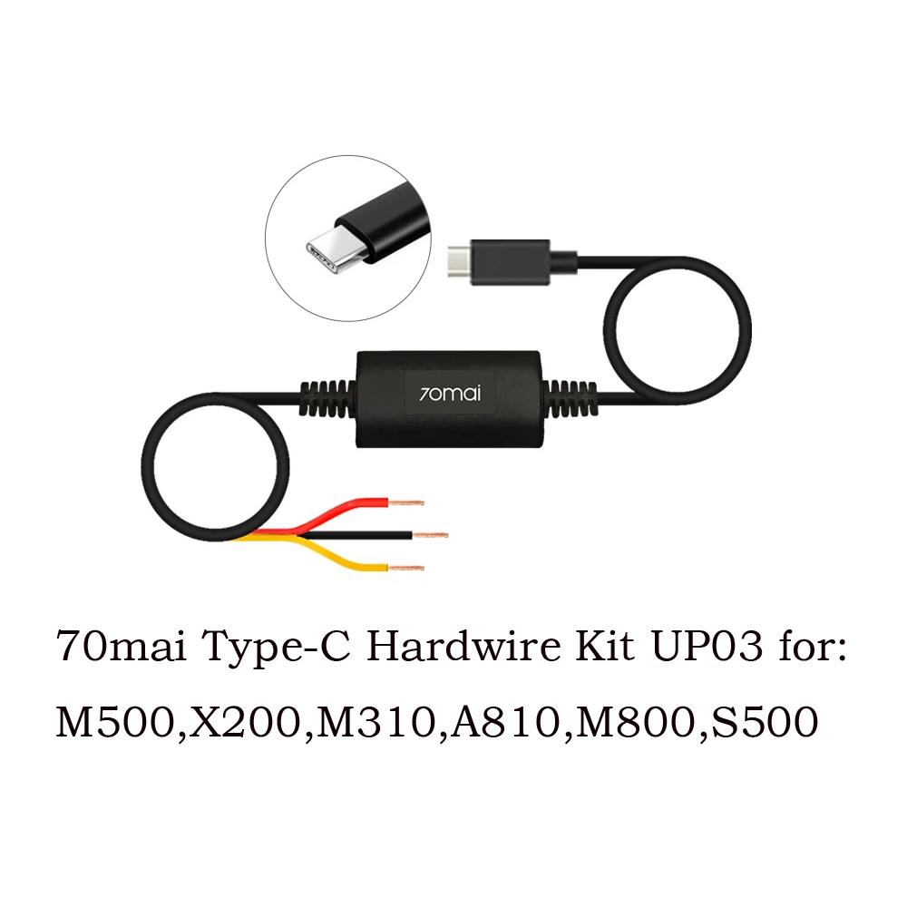 UP03 Hardwire Kit Parking Surveillance Cable ONLY for 70mai Dash Cam M500/Omni X200/X800/A810/A510 Dash Cam