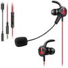 ELECOM HS-GS30ELBK Inner-Type Earphones, Ideal for Smartphone Gaming, with Built-in Microphone Arm, Lightning Connection, Black