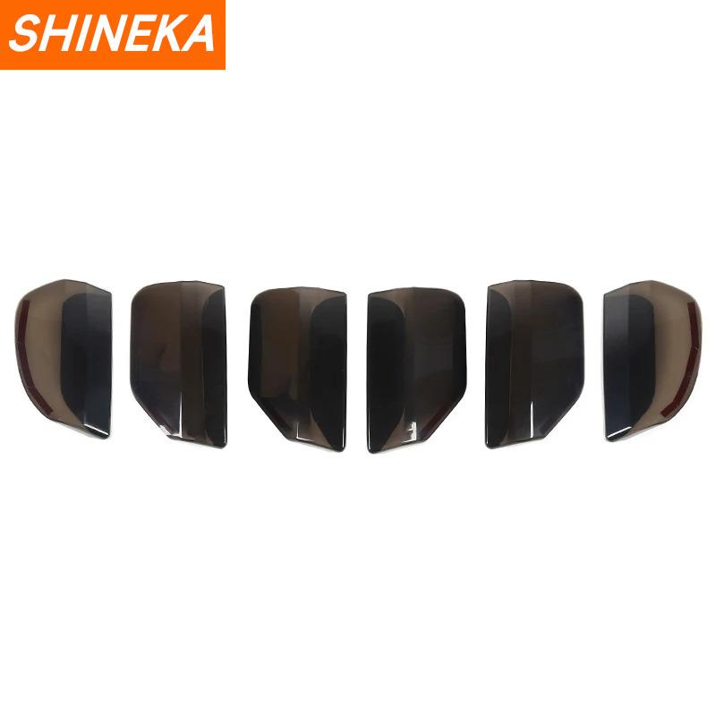 SHINEKA ABS Car Rear Tail Light Lamp Decoration Cover Trim Stickers For Ford Mustang 2015 2016 2017 Taillight Cover Accessories