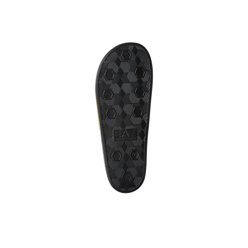 Emporio Armani EA7 Круглый носок Плоские шлепанцы Унисекс сандалии Желтый 7X000108AF15118MZ097