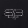 Balenciaga BB Paris Icon SS23 Футболка Обычный крой Унисекс Черный 739784TOVU81055