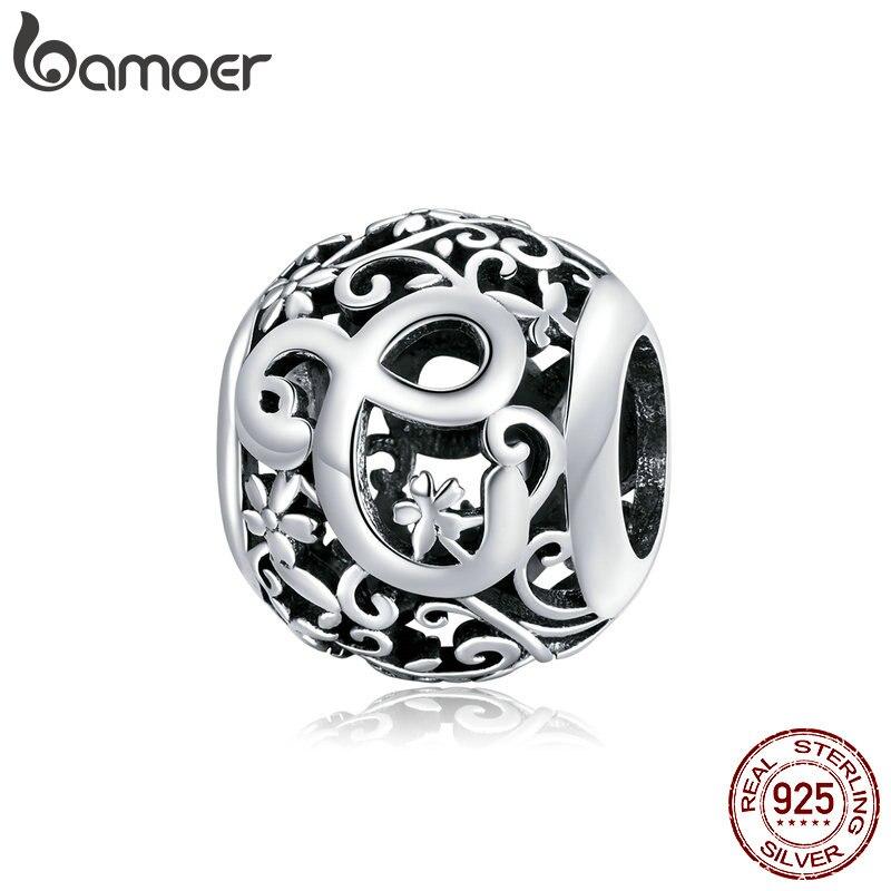 Шарм BAMOER из стерлингового серебра, для браслета