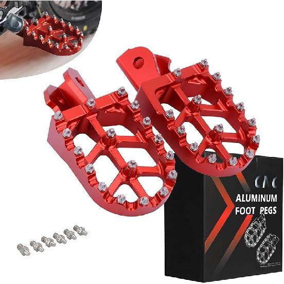 JFG RACING Dirt Bike Foot Pegs,7075 Aluminum CNC Pedals Rests For Surron Light Bee X And S/E Ride Pro S SS SR/CRF150F CRF230F 03-19/CRF250F