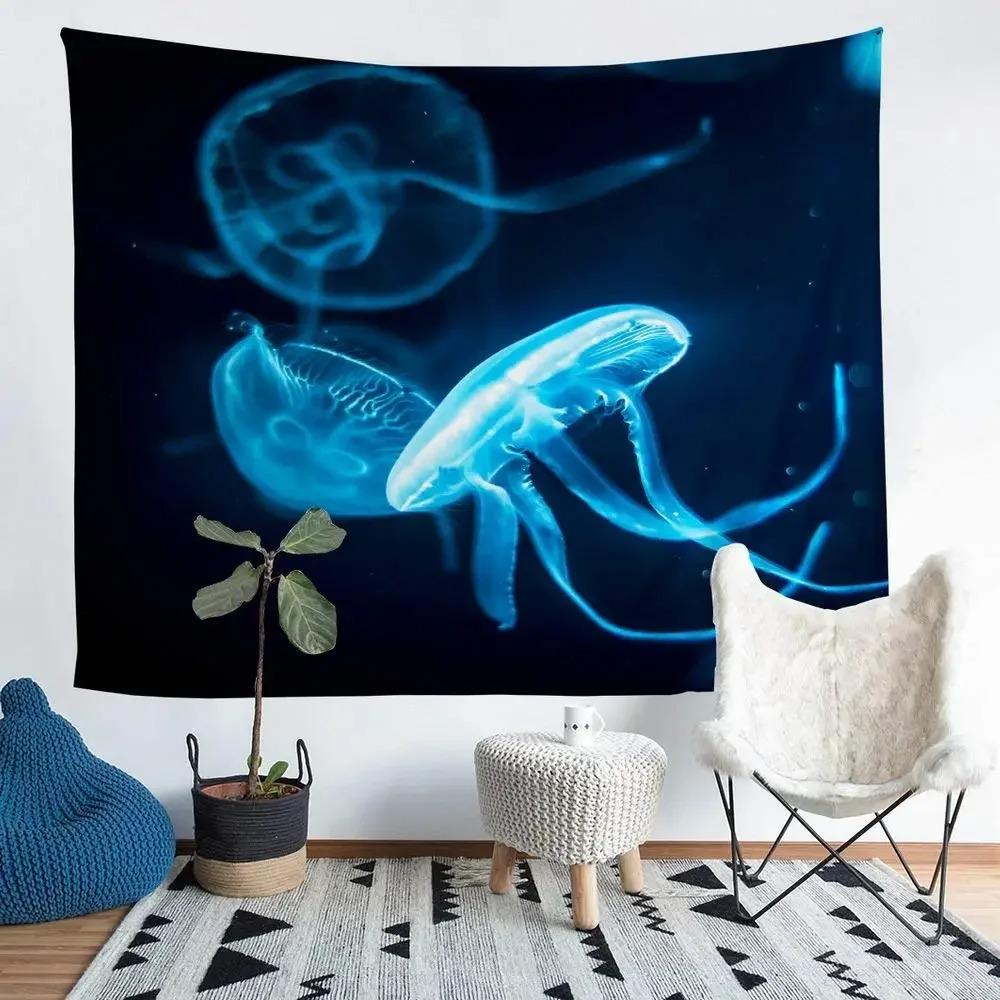 Фантазийный гобелен с изображением медузы, украшение для офиса, гостиной, настенный гобелен для дома