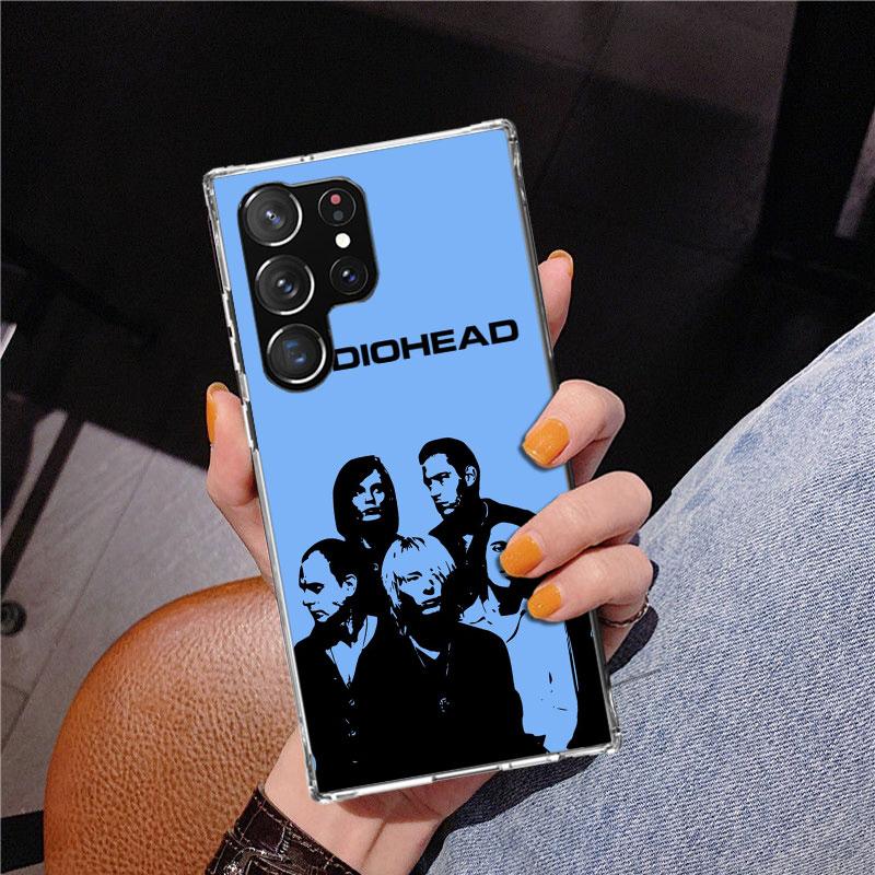 Чехол для телефона Bnad R-Radiohead для Samsung Galaxy S24 S25 Edge S26 Ultra S23 S22 S21 Plus S20 FE + Персонализированная печатная крышка Galaxy