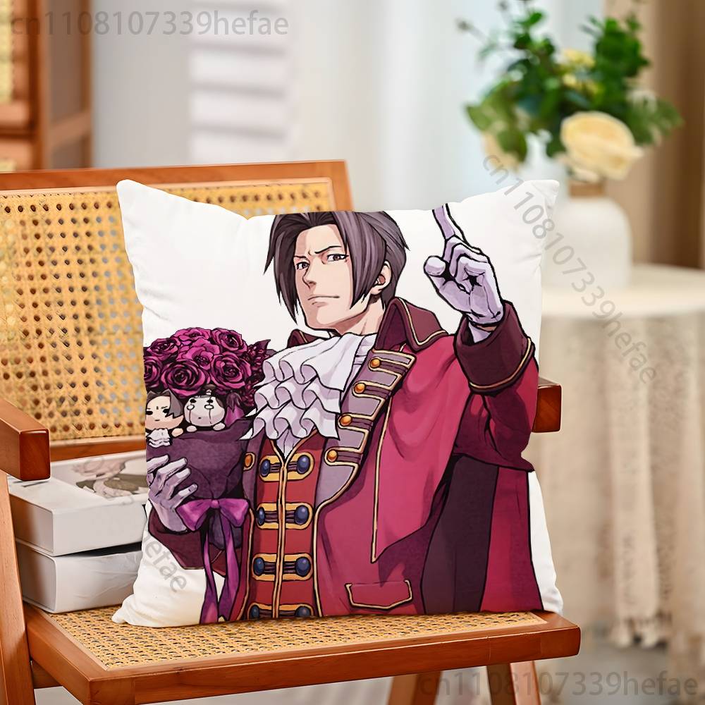 Игровой Чехол на Подушку AAce AAttorney Плюшевые Наволочки Домашний Декор Чехол на Подушку для Дивана Кровати Стула Гостиной