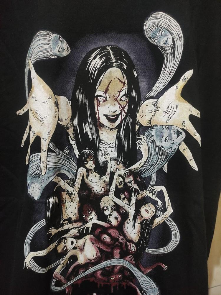 Редкая футболка Junji Ito Tomie Anime с коротким рукавом, унисекс, реплика, унисекс футболка