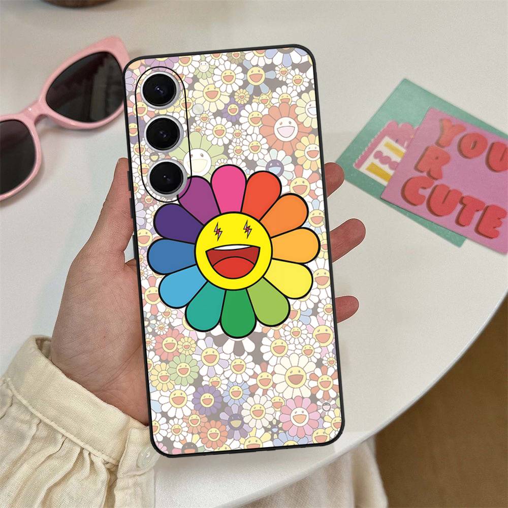 Чехол для телефона T-Takashi Flower M-Murakami для Samsung S 24 Fe 25 Ultra Plus 20 Lite 21 30 22 23 24 22 Ultra 5G Fundas