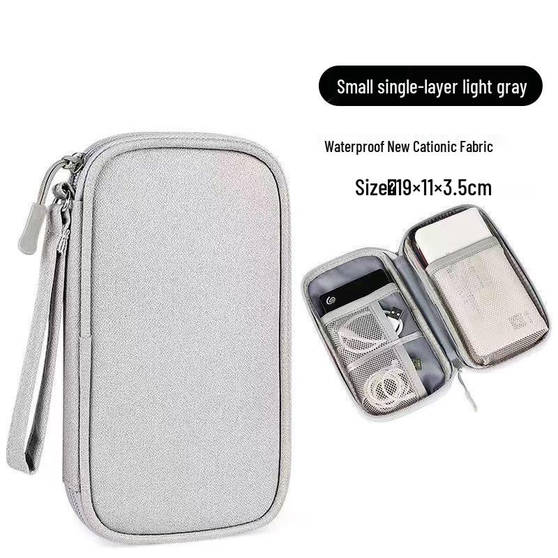 Портативная водонепроницаемая многофункциональная сумка для хранения большой вместимости для кабелей для передачи данных и зарядных устройств