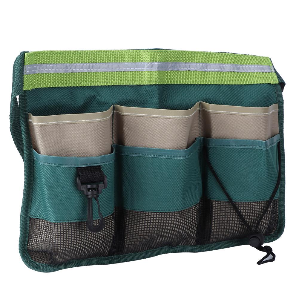 Многокарманная сумка для садовых инструментов, подвесная сумка-органайзер с регулируемым ремнем, садовые принадлежности