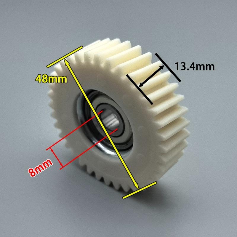 3PCS 36T Bicycle Wheel Hub Motor Right-Hand Helical Gear Nylon Gear 48x13.4x8mm With Bearing For Bafang Motor Electric Bike