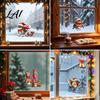 Redbreast Wall Stickers Christmas Window Static Sticker Decorative Reusable Decal PVC Festive Waterproof Mural Decor Holiday Cling for Home