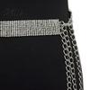 Waist Cincher Accessory Slim Sparkling Belt 9 Rhinestone Rows Chain