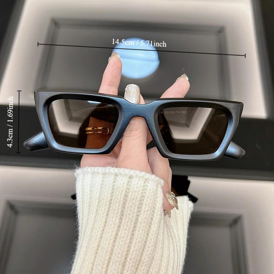 Квадратные Модные Солнцезащитные Очки Женские Мужские Дизайнерские Винтажные Очки Кошачий Глаз Рамка Солнцезащитные Очки Женские Мужские Зеркальные Очки
