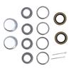 2 Sets Trailer Wheel Hub Bearings Kit L44649 with Trailer Axle Grease Seal Dust Cover Cotter Pin for 1 1 16 Inch