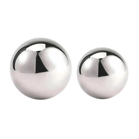 1/2Pcs Rolling Dough Ball Easy Grip Circular Rolling Ball Stainless Steel Dough Rolling Tool for Baking Pizza Pastry Fondant Dumpling