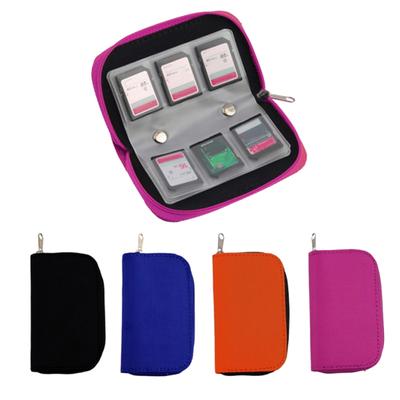 22 слота для карт памяти Micro SD, чехол на молнии, защитный чехол, держатель, кошелек