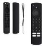 Kwmobile Protective Case Toshiba and Insignia CT95018 Fire TV Compatible Remote Control Cover Back Cover Silicone Soft Black NS-RCFNA-21, CT-RC1US-21,