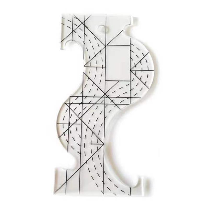 Template Quilting Tool Plastic Ruler Processing Sewing Ruler Acrylic Patchwork Multi-Purpose Tailor Ruler