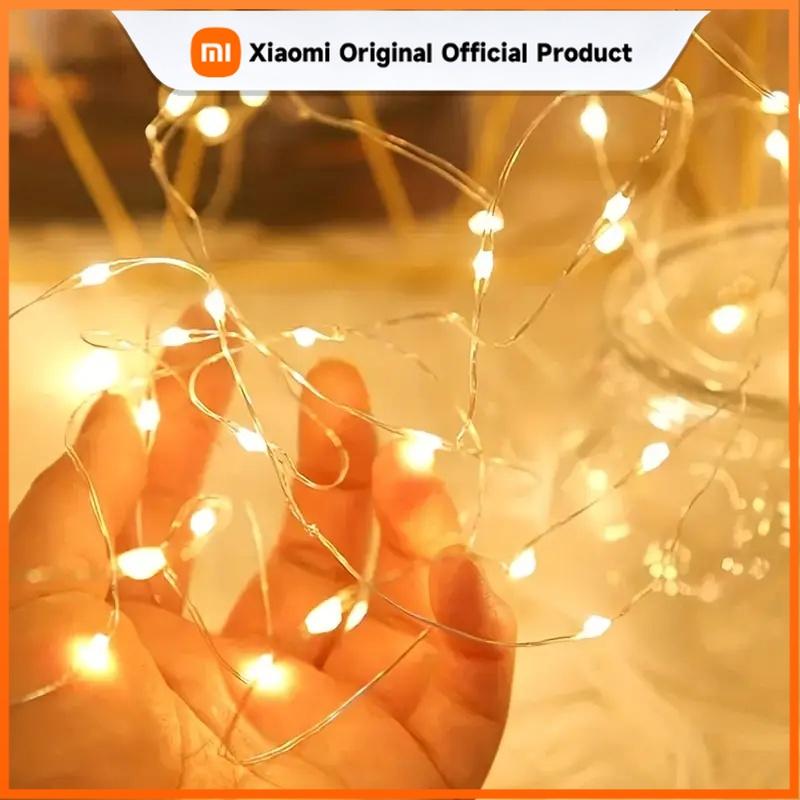 Xiaomi Светодиодная гирлянда 1/2/3/5/10 м, водонепроницаемая, для праздничного украшения, сказочная гирлянда для сада, рождественская гирлянда