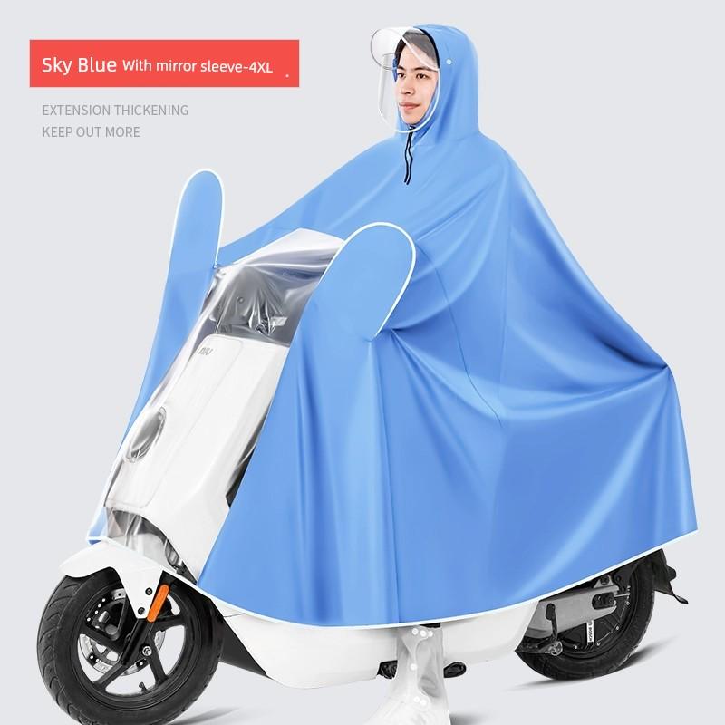 Raincoat Electric Car Men's Motorcycle 2023 Full Body Rainproof Battery Car Cycling Special Classy Poncho