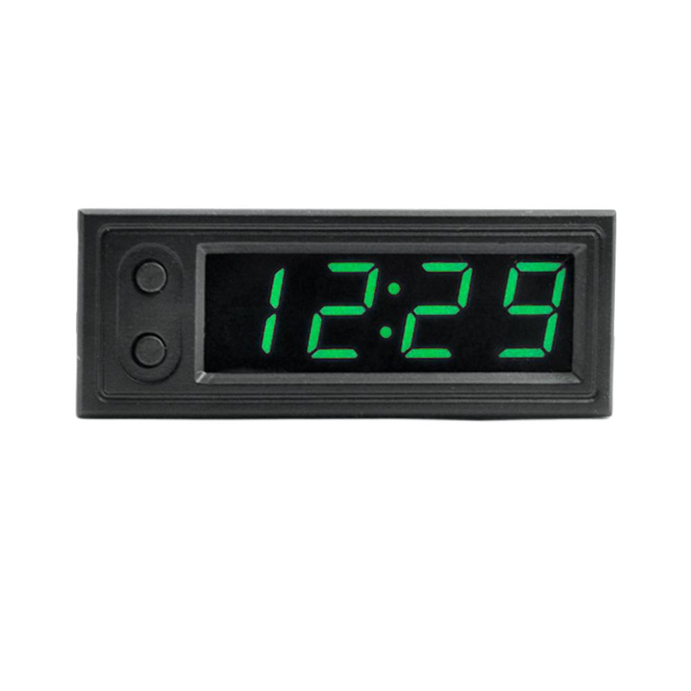 Automatic Brightness Function 3 In 1 Luminous Clock Thermometer Voltmeter Car Inside Outside Temperature Voltage Alarm