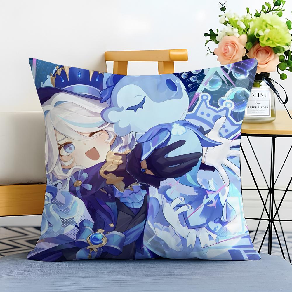 Горячие игры Genshin Impact Наволочка Стирка возможна Лен Комфорт Мягкая для Дивана Кровати Уютная Домашняя Комната Декор