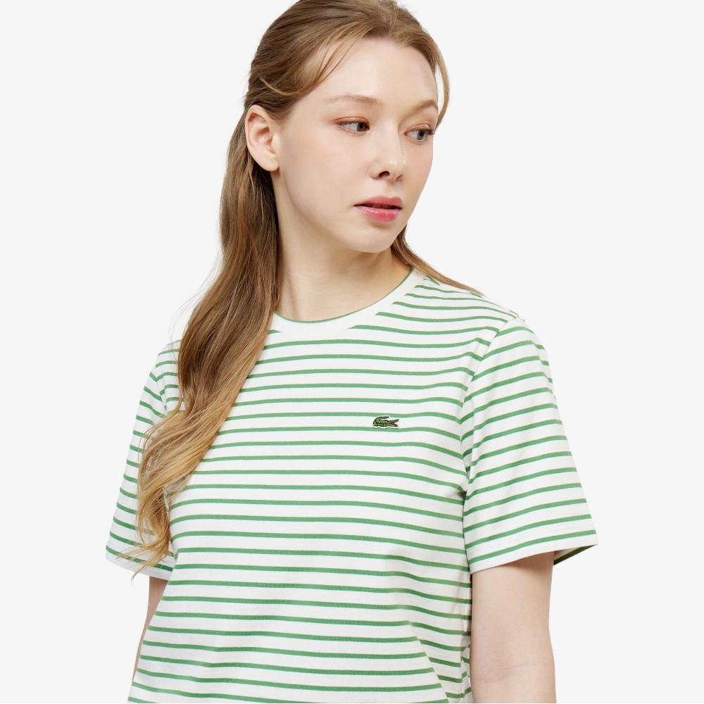 [lacoste] Women's Striped Short-Sleeve T-shirt TF262E-56GNPA
