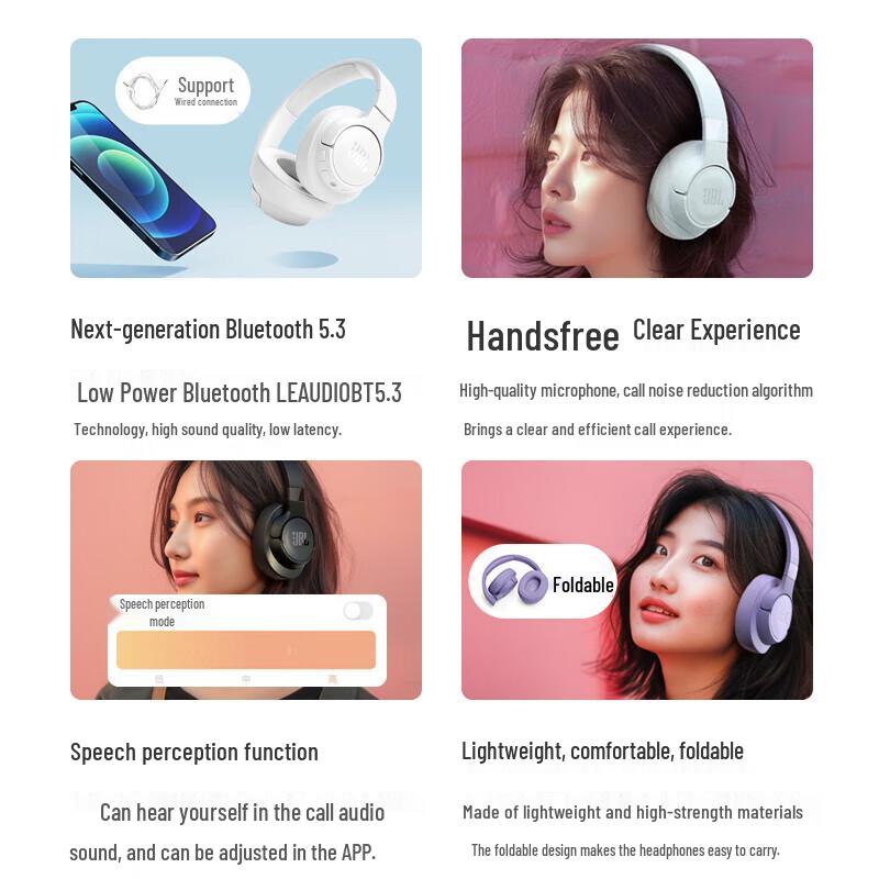 JBL TUNE 720BT Over-Ear Wireless Headphones