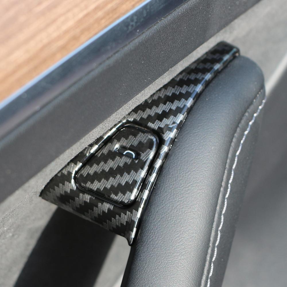 For Tesla Model 3 2017-2022 Car Door Window Glass Lift Button Panel Trim Cover Window Control Button Switch Decorative Sticker